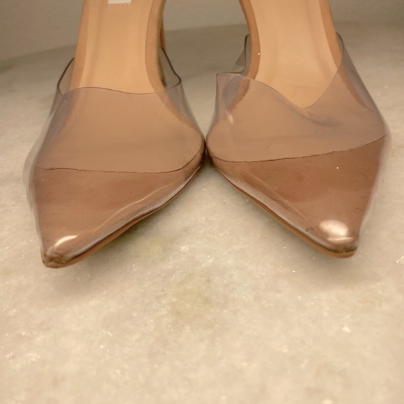 Steve Madden mule pointed toe sz 8 moxxi 3.5” heel tan pump - Picture 4 of 16
